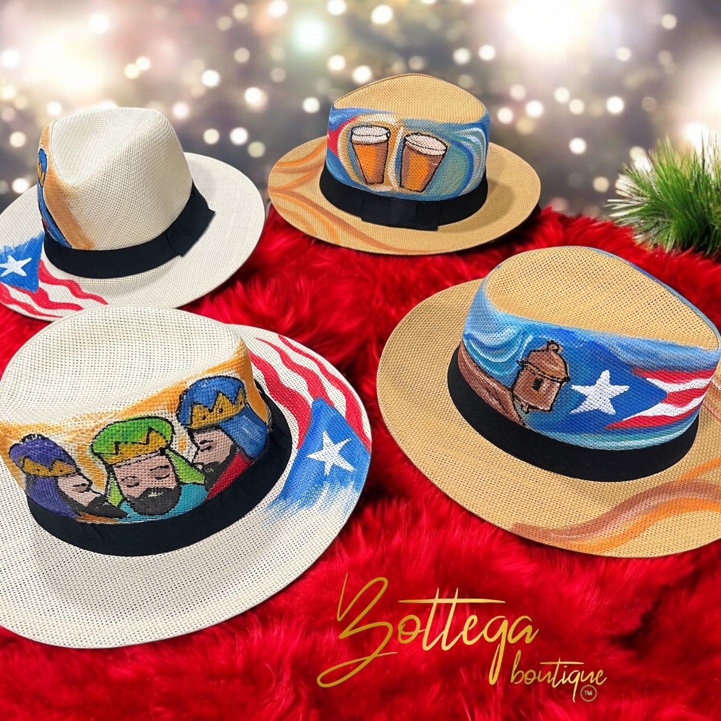 Sombrero Estampas Puertorriqueñas