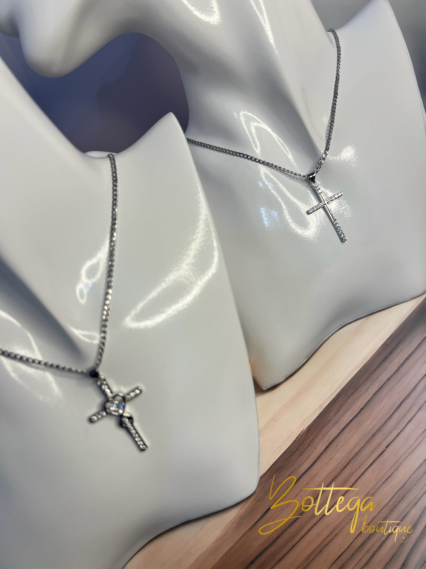 Cuban Cross Chain / Silver
