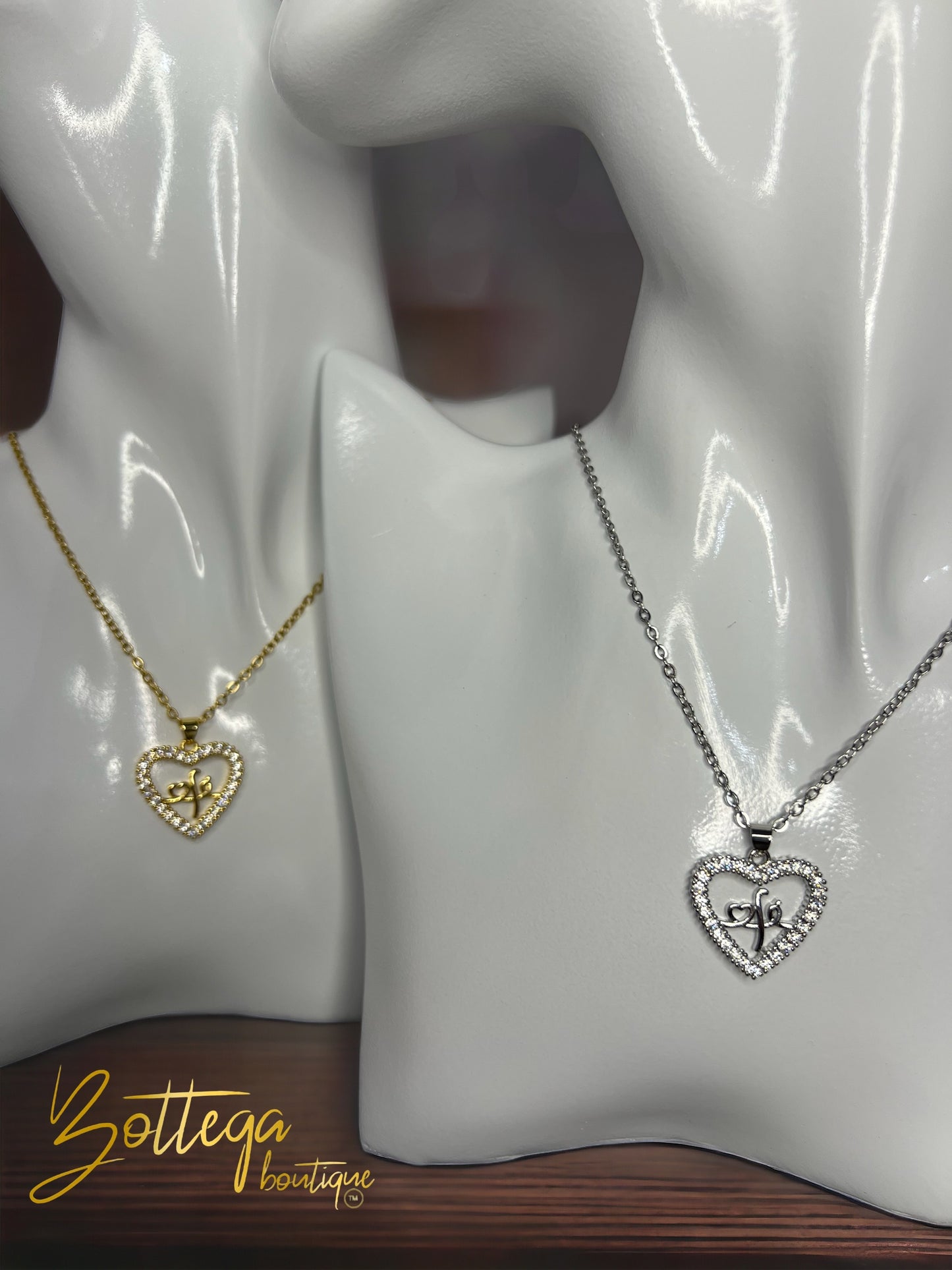 Faith Heart Chain / Gold & Silver
