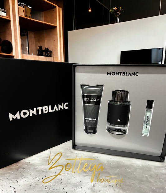 MONTBLANC Explorer Cologne For Men 3.3 Fl Oz Eau De Parfume Spray Gift Set