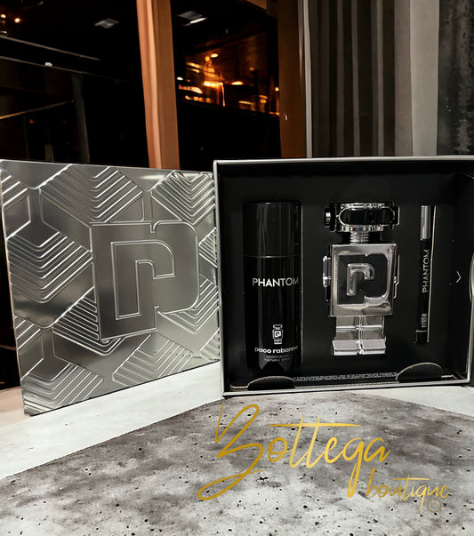 Phantom by Paco Rabanne for Men 3.4 oz Eau de Toilette Spray Gift Set